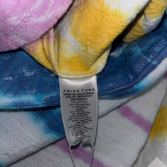 NWT Trina Turk North Beach Tie-Dye Cropped Pants Size 12 - Picture 10 of 14